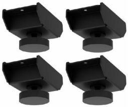 Peerless ACC310VWC4 Accessory Feet - 4 Pack, use with DS-C VW Carts