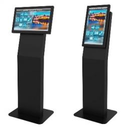 Peerless KIP522 22" Landscape/Portrait Kiosk, 5 Year Warranty, Black