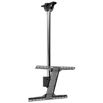 Peerless MOD-FPSKIT100-B Modular Series Ceiling Kit for 39" to 75" TV W/1M (39") Black Poles