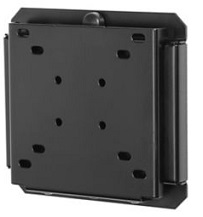 Peerless SF630 Security Universal Flat Mount for 10-29 Inch LCD Screens, VESA 75/100, Black