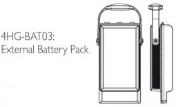 Pioneer 4HG-BAT03 External Battery With Hand Strap, for CarisTouch Mobile and Stealth II