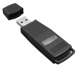 RF IDeas RDR-75D2AKU pcProx 82 Series, 13.56MHz CSN, Black, USB Dongle Reader