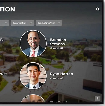 Rocket Alumni Donor Recognition Kiosk Software