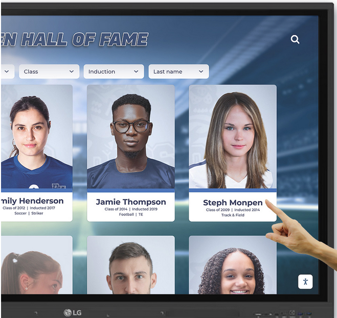 Rocket Alumni Hall of Fame Kiosk Software