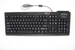 Seal Shield SSKSV207RC125 Waterproof TrueType Keyboard IP68 Black, Dishwasher Safe Medical Grade