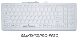 Seal Shield SSXKSV101PRO-FFSC Cleanwipe Pro Key Flat Silicone Cover for Seal Shield SSXKSV101PRO