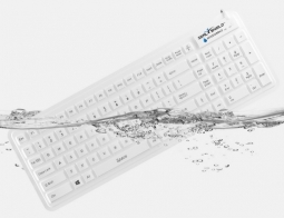 Seal Shield SW106G2 Seal Shield Seal Glow Waterproof Silicone, Backlit Keyboard. White, USB