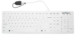 Seal Shield SWK104 Seal Silk Pro Keyboard - Full Size - Washable and Waterproof - IP68-Certified
