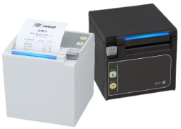 Seiko RP-E11-K3FJ1-E0C3 RP-E11 Black Printer with Ethernet Interface, Front Exit