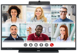 Sharp PN-LC652 4K Ultra-HD 65" AQUOS Board Interactive Display System with 20-Point PrecisionTouch