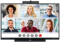 Sharp PN-LC752 4K Ultra-HD 75" AQUOS Board Interactive Display System with 20-Point PrecisionTouch
