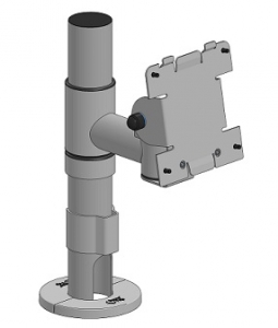 SpacePole 1668-K104-02 Essentials for NCR: NCR VESA Plate with 100 Hole Pattern on 300MM Pole