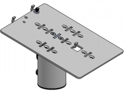 SpacePole 7933-K424-02 DuraTilt SP1 for Verifone MX915/925, MultiGrip T-Pin Plate, Black