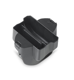 SpacePole DUO503-02 Mobile Payment: Dual Charging Adapter for Zebra TC5X, Black