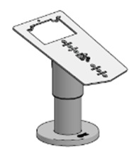 SpacePole EQU5301-D-MN-02 Equinox L5300 DuraTilt Payment Mount
