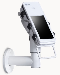 SpacePole FDCLOVER203-02 SP1 Wall Mount, 120MM with DuraTilt for Clover Flex, with Handle, Black