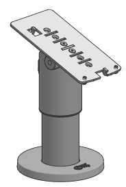 SpacePole ING201-D-MN-02 DuraTilt with MultiGrip Plate (No Handle) for IWL220/250 with Dock