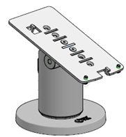 SpacePole ING201-LD-MN-02 Low Profile DuraTilt, MultiGrip Plate (No Handle) for IWL220/250 with Dock