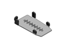 SpacePole ING3501-MN-67 Ingenico IPP320/350 MultiGrip Plate (Asphalt Grey)