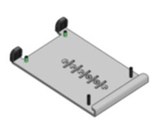 SpacePole ING5000-MN-02 Lane 5000 MultiGrip Plate, No Handle