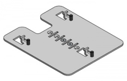 SpacePole ING6601-MN-02 ISC250 MultiGrip Plate, No Handle