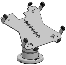SpacePole ING802-S-MN-02 SpacePole Stack with MultiGrip Plate for Ingenico Lane 8000