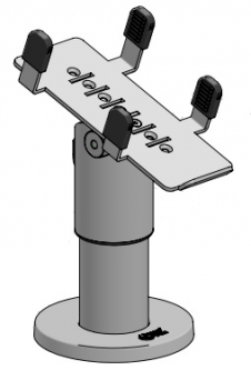 SpacePole INGM2500-D-MN-02 Move 2500 DuraTilt SP2, 100mm (No Handle), Black