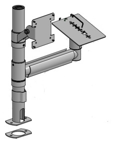 SpacePole NCBP006-02 SP2- 450mm Pole with VESA 75/100 and MX925/MX915
