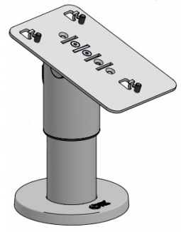 SpacePole PAX102-D-MN-02 PAX Aries 6 and 8, DuraTilt Payment Terminal Mount