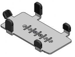 SpacePole PAX921-MN-02 CCV Mobile Premium 3G PAX S920 MultiGrip (No Handle), Black