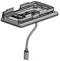 SpacePole SOLO105-02 MultiGrip Plate with mCase, Color Black
