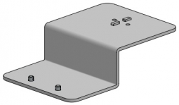 SpacePole SPA133-02 SpacePole, Side Mount for Payment Terminal, Color Black