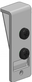 SpacePole SPA157 Belt Clip for mCase Color, Black for PED Case (for Verifone E285)