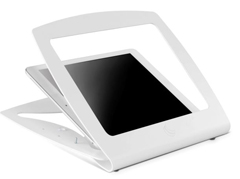 SpacePole SPCF100-32 C-Frame Tablet Mount with Hinge, White, 7.9"