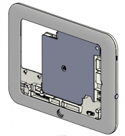 SpacePole SPDC111E-02 TabPOS: Dock and Charge Mobile/Fixed Tablet Enclosure for iPad 9.7, iPad Air