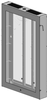 SpacePole SPDS1003-02 55" Wall Enclosure, Black