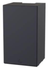 SpacePole SPK200-02 Kiosk: Center Module, Blank, (Black)