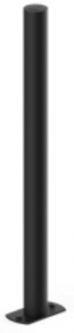 SpacePole SPK504-02 Kiosk: Top Pole, (Black)