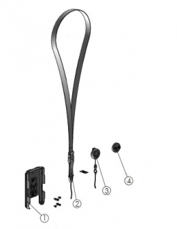 SpacePole SPMC112 mCase for Ingenico Link/2500I, Includes Lanyard and Retractable Cable, Black