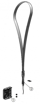 SpacePole SPMC118-32 mCase with Lanyard for Square Reader, Color White