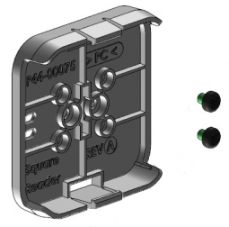 SpacePole SPMC118-CASE-32 mCase Only for Square Reader, No Lanyard, Color White