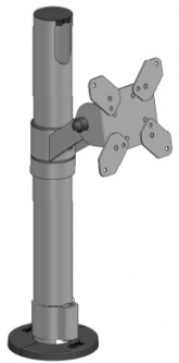 SpacePole SPV1101-02 Adjustment: +10/-50, Maximum Rotation 310, Durable Steel, Includes Cable Clip