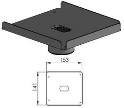SpacePole SPV3105-02 Printer Plate for Epson TM-T88