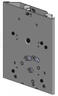 SpacePole SPV3309-02 Height Adjustable Adapter for VESA Plates, Color Black