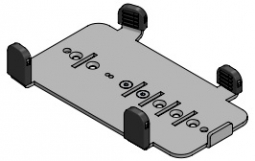 SpacePole VER161-MN-02 Verifone VX810 MultiGrip Plate for Mounting on SpacePole DuraTilt