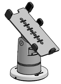 SpacePole VER200-S-MN-02 Verifone V200c and V400c Stack Mount, Black