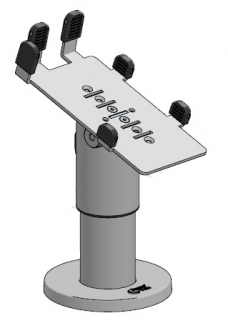 SpacePole VER400-D-MN-02 Verifone P200 and P400 DuraTilt Mount, Black