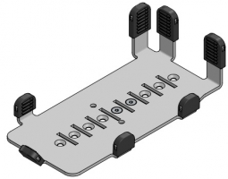 SpacePole VER400-MN-02 Verifone P200 and P400 MultiGrip Plate, Black