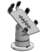 SpacePole VER400-S-MN-02 Verifone P200 and P400 Stack Mount, Black