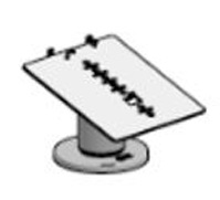 SpacePole VER925-LD-MN-02 Payment: Verifone MX915/925 Low Profile DuraTilt Payment Mount